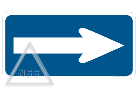 Electric Vehicle Directional Arrow sign