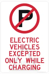 Electric Vehicle Parking sign