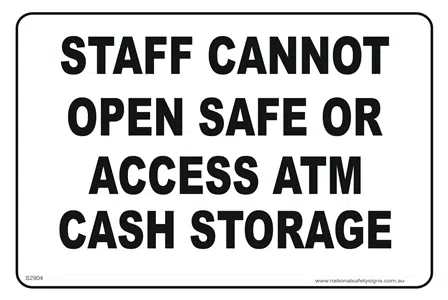 Staff Cannot Open Safe    SS2904