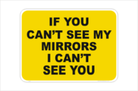 If you can't see my mirrors
