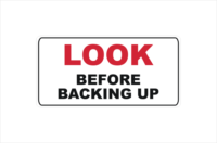 Look before backing up