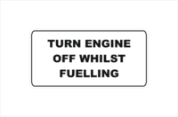 turn engine off whilst fuelling