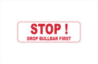 stop drop bullbar first