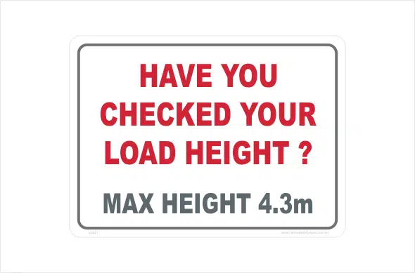 have you checked your load height