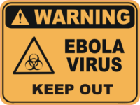 Ebola virus warning sign