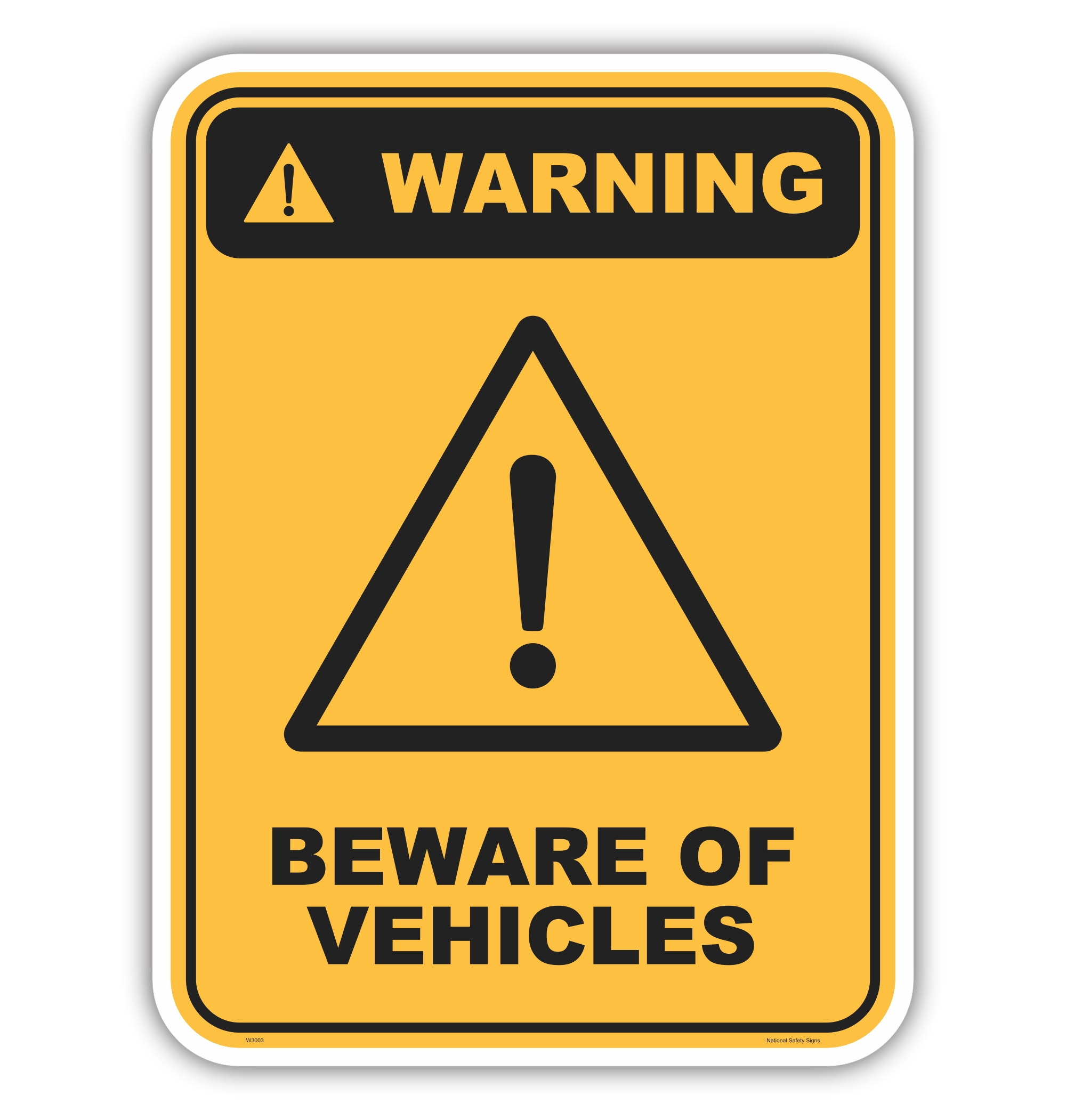 Beware of Vehicles W3003