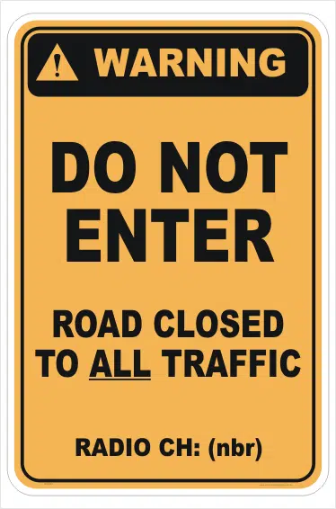 Logging Operations Road Closed