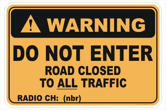 Logging Operations Road Closed