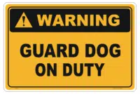 Guard Dog on Duty       W3039