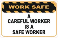 Careful Worker sign       WS3113