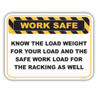 Know the Load Weight  sign        WS3111