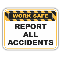 Report Accidents sign     WS3118
