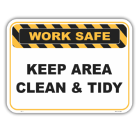 Keep Area Clean sign     WS3119