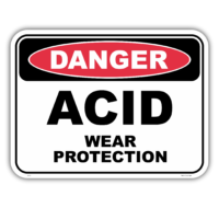 Danger acid wear protection safety sign - AS1319 compliant, National Safety Signs Australia