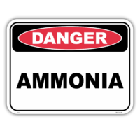 Danger ammonia safety sign - AS1319 compliant, National Safety Signs Australia