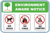 No Camping Signs