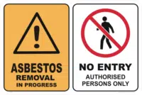 Asbestos Removal Sign