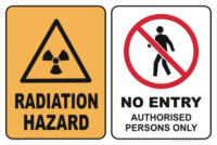 Radiation Hazard No Entry