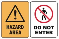 Hazard Area Do Not Enter