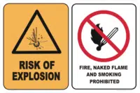 RISK EXPLOSION - NO SMOKE