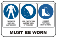 PPE CLOTHING, HAIR, FOOTWEAR
