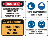 PPE sign