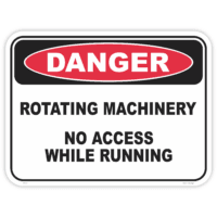 Danger rotating machinery safety sign - AS1319 compliant, National Safety Signs Australia