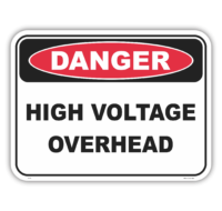 High Voltage Overhead Sign D1088