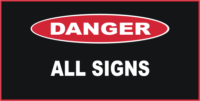 Danger All Signs