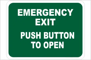 Emergency Exit Sign