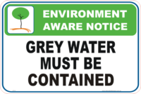 Grey Water Enviroment sign