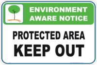 Protected Area Enviroment sign