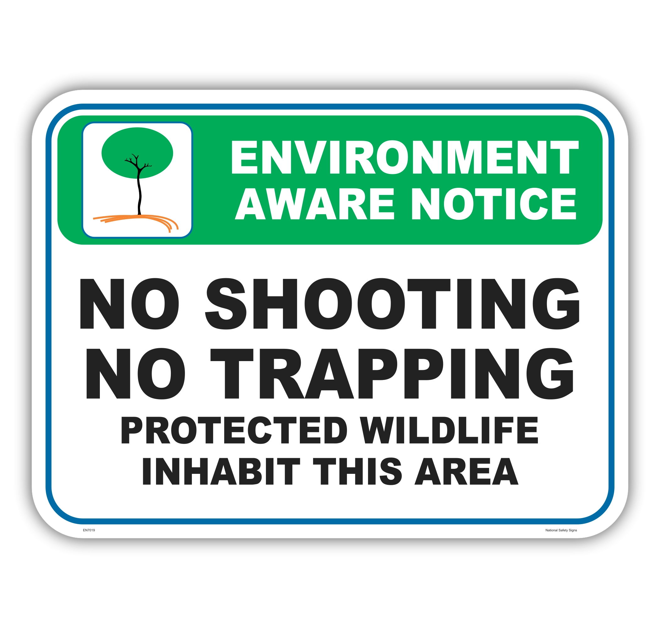 No Shooting No Trapping EN7019