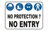 PPE, hard hat, boots, eye protection, clothing