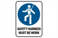 Safety Harness must be worn