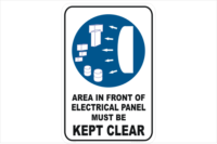 Electrical Panel kept clear