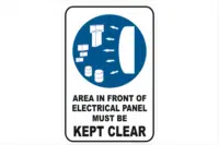 Electrical Panel kept clear