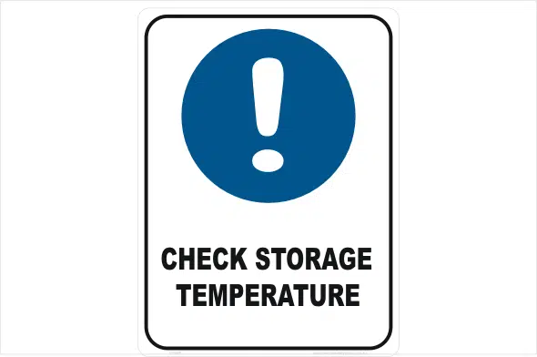 Check Storage Temperature