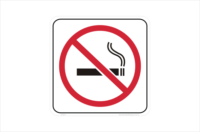 No smoking sticker