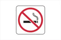 No smoking sticker