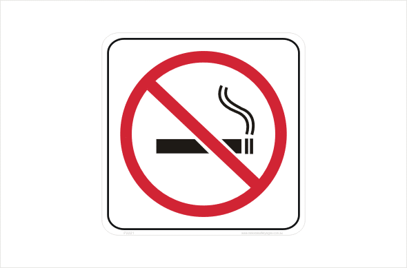 No Smoking Prohibition Sign