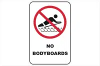 No Bodyboards
