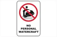 No Personal Watercraft
