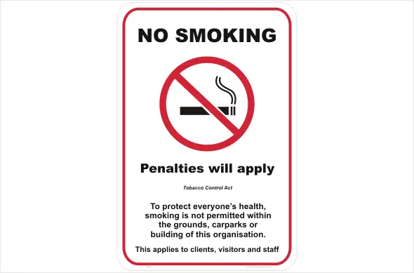 QLD No smoking penalties apply