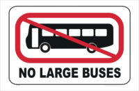 No Large Buses