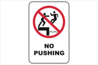 no pushing