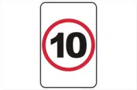 Speed Limit 10 KPH