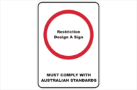 Design a Restriction Sign