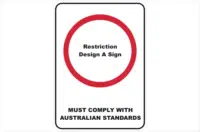 Design a Restriction Sign