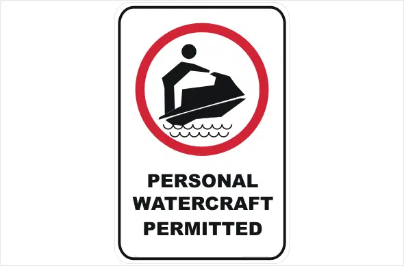 Jet Skis Allowed, personal watercraft permitted